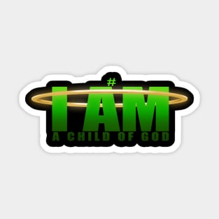 Green IAmAChildOfGod Sticker